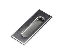 Tiradores para puertas de armarios de cocina, El gabinete oculto del acero inoxidable maneja los botones invisibles ocultados cajón círculo con tornillos(96mm Hole)