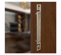 Tiradores para puertas de baño, Barra de agarre industrial for puertas de madera/vidrio/metal,Empuje deslizante sólido comercial,Tirador de cobertizos de jardín de doble cara resistente(Length120CM)