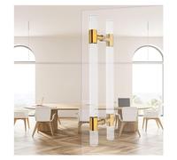 Tiradores para puertas de baño, Tirador frontal, barra de agarre de acrílico transparente, barra antideslizante for puertas de vidrio de ducha de baño principal/puerta de madera de empuje y tracción d