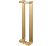 Tiradores para puertas de baño, Tiradores de puerta de Granero de acero inoxidable modernos de vidrio corredizo de ducha cuadrada for puertas interiores y exteriores, puerta de entrada(Yellow,Length80