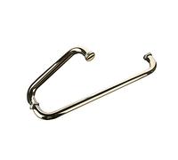 Tiradores para Puertas y Ventanas de Cristal de baño, Tirador de Puerta de Cristal de un Solo Lado, Acero Inoxidable 304, reemplaza Tiradores de Puerta Viejos o dañados | Distancia