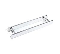 Tiradores para Puertas y Ventanas de Vidrio, de Acero Inoxidable Resistente, para baño y Ducha, con Acabado Pulido Completo. Tirador de Puerta de Vidrio de un Solo Lado.