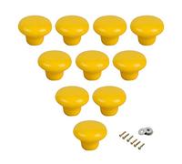 Tiradores redondos de cerámica para armarios, cajones, pomos redondos para puerta de habitación de niños, dormitorio, armario, armario, paquete de 10 unidades