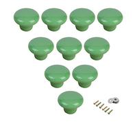 Tiradores redondos de cerámica para gabinete, tiradores de cajones para habitación de niños, dormitorio, puerta, armario, armario, paquete de 10