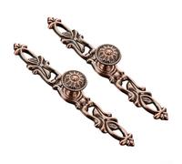 Tiradores vintage para armarios y armarios de 152 mm con tornillos, pomos de cajón de cocina retro, compatibles con puerta de bronce rojo para manijas