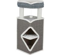 Tiragraffi Cat tower Arma 98cm, grigio/bianco/grigio Trixie