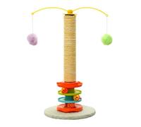 Tiragraffi per Gatti - Palla Traccia Auto-spazzolante Gioco Interattivo per