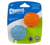 ¡Tírala! Juguete de goma duradero para perros Fetch Dog Ball, lanzador pequeño, compatible con masticar perros, pequeño, paquete de 2