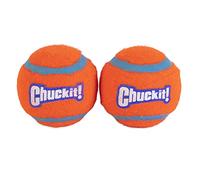 ¡Tírala! Pelota de tenis para perros, duradera, compatible con lanzador de pelotas para perros, tamaño mediano, paquete de 2