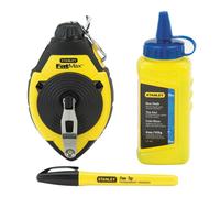 Tiralíneas fatmax® 30m + polvo + nivel de cordel 0-47-681 stanley
