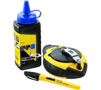 tiralineas - kit de 30m para trazado de líneas, incluye polvo, ideal para niveles y marcaciones precisas en obras y construcciones.