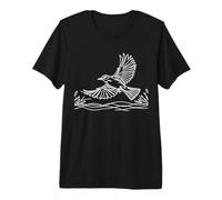 Tirano Arte Lineal Ornitólogo Camiseta Premium