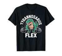 Tiranosaurio Flex Halterofilia Diversión Camiseta