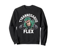 Tiranosaurio Flex Halterofilia Diversión Sudadera