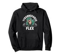 Tiranosaurio Flex Halterofilia Diversión Sudadera con Capucha