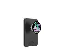 Tiranosaurio Hexagonal Dinosaurio Bruja Halloween Lindo Arte EduEly PopSockets PopWallet para MagSafe