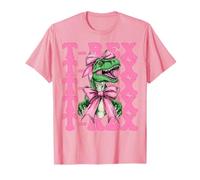 Tiranosaurio Rex T-Rex Dinosaurio niña mamá Coqueta Arco Camiseta