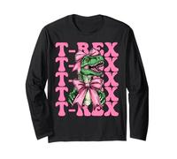 Tiranosaurio Rex T-Rex Dinosaurio niña mamá Coqueta Arco Manga Larga