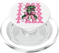 Tiranosaurio Rex T-Rex Dinosaurio niña mamá Coqueta Arco PopSockets PopGrip para MagSafe