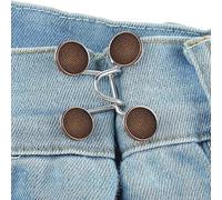 Tirantes de cintura Jean | Pines de botones Jean sin coser - Aleación de radiación de jeans sueltos, pasadores de botón de mezclilla, que son desmontables para jeans, mangas, pantalones