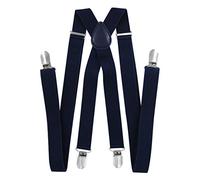 Tirantes para caballero con clips extra fuerte amplio 25 mm Adjustable Elastics X forma