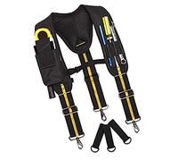 Tirantes para cinturón de herramientas Cinturón acolchado para herramientas Tirantes resistentes en forma de Y Soporte lumbar ajustable Trabajo con bolsillo para carpintero electricista