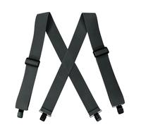 Tirantes para Hombre Tirantes Resistentes For Personas Altas Y De Gran Tamaño, Con 4 Clips, Trabillas For Cinturón En La Parte Trasera, 5 Cm Ancho, Ajustables Elásticos, For Hombres Mujeres(Dark Grey)