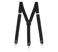 Tirantes Para Pantalones Hombre, Mujer Y Traje - Magnéticos, Ajustables A Los Lados, Negro - Braces Belt Con Corbata A Juego