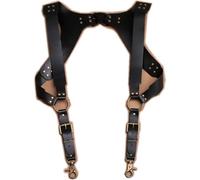 Tirantes para Pantalones para Hombre Tirantes de Cuero para Hombres y Mujeres Estilo Occidental, arnés Moda y Accesorios renacentistas Tirantes para Hombres con ganchosClip resiste