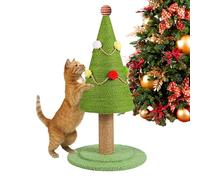 Tiraper Gato con Árbol de Navidad, Árbol de Navidad con Gato - Tiraa Forma de Dibujos Animados para Gatos que viven en Casa | Herramienta de Relajación de Dibujos Animados | Herramienta de Relajación