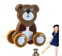 Tirar de los juguetes durante 1 año, Tirar del juguete | Divertidos juguetes con cordón, juguete push pull | Diferentes estilos de juego, neumáticos silenciosos, educativos para caminar