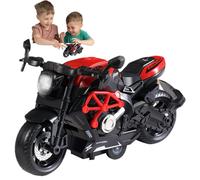 Tirar hacia atrás de la motocicleta, motocicleta de juguete tirar hacia atrás,Juguete modelo de motocicleta inercial realista | Luces intermitentes de colores, sonido fantástico del motor