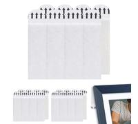 Tiras adhesivas para colgar fotos, 12 pares de tiras adhesivas para pósteres, ganchos adhesivos para paredes, colgar fotos sin clavos, tiras adhesivas para póster para marco