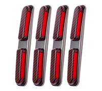 Tiras AnticolisióN Coche para Mercedes Benz AMG GT A B C E S R G Class, Bordes De Las Puertas del Protector Puerta Tiras Protectoras Anti-RasguñOs Universales,Red Carbon Fiber Pattern-Red