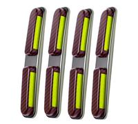 Tiras AnticolisióN Coche para Mercedes Benz AMG GT A B C E S R G Class, Bordes De Las Puertas del Protector Puerta Tiras Protectoras Anti-RasguñOs Universales,Red Carbon Fiber Pattern-Green
