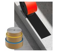 Tiras Antideslizantes for escaleras, Borde de Escalera de Goma, Protector Autoadhesivo for escalones, moldura de Seguridad for baldosas, Madera, Metal, escaleras, Recortable(Black,W:10cmxL:4m)