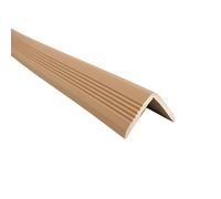 Tiras antideslizantes for escaleras de 118 a 393 pulgadas, autoadhesivas, for proteger los bordes de los escalones, de PVC, antideslizantes e impermeables, for exteriores e interiores.(Brown,2.5x2.5cm