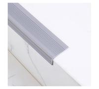 Tiras Antideslizantes for escaleras, peldaños de Goma de PVC fáciles de Instalar, Borde Autoadhesivo en Forma de L, Longitud 1 m, 1,2 m, 1,5 m(Grey,1M)