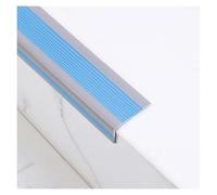 Tiras Antideslizantes for escaleras, peldaños de Goma de PVC fáciles de Instalar, Borde Autoadhesivo en Forma de L, Longitud 1 m, 1,2 m, 1,5 m(Blue,1.5M)