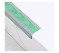 Tiras Antideslizantes for escaleras, peldaños de Goma de PVC fáciles de Instalar, Borde Autoadhesivo en Forma de L, Longitud 1 m, 1,2 m, 1,5 m(Green,1.2M)