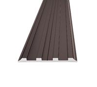 Tiras antideslizantes para bordes de escalera, 5 x 130 cm, de aluminio, para escalones de interior/exterior, protege contra resbalones y caídas