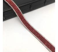 Tiras autoadhesivas de cristales de imitación, Cinta de diamantes de imitación Hotfix, 1 yarda, 15mm, decoración multicolor DIY(AO007)