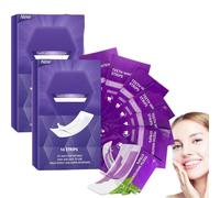 Tiras Blanqueadoras Amarillas, Tiras Blanqueadoras Moradas, Blanqueamiento Dental Instantáneo, Eliminación Eficaz de Manchas Dentales, Apto para Todo Tipo de Dientes (2 caja)