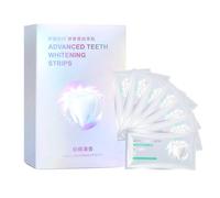 Tiras blanqueadoras de dientes, 14 tiras de blanqueamiento de fragancia de coco para dientes sensibles, eficaces y seguras, bandas blancas de reducción de sensibilidad, ayudan a eliminar las manchas