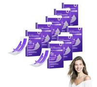 Tiras blanqueadoras de dientes - Kit de tiras blanqueadoras de dientes profesionales, tiras correctoras de color morado para manchas amarillas, suaves para dientes sensibles, 7 unidades (8 Cajas)