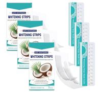Tiras blanqueadoras de dientes suaves para dientes blancos, tiras blanqueadoras de menta de coco, cuidado del esmalte, tratamiento de 7 días, eliminación profunda de manchas (21Pcs)