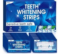 Tiras blanqueadoras de dientes, Tiras blanqueadoras de carita: Natural Teeth Blanqueamiento Kit para dientes sensibles, Cuidado del esmalte Blanqueamiento, Removes Coffee/Wine Stains, Ideal para