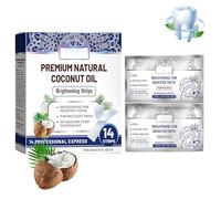 Tiras Blanqueadoras de Menta y Coco:Ingredientes Naturales para un Blanqueamiento Dental Suave,Fórmula Suave,Diseño Práctico de las Tiras,Refresca el Aliento para una Sonrisa Deslumbrante (1Piezas)