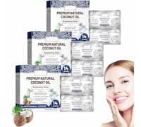 Tiras Blanqueadoras de Menta y Coco, Tiras Antideslizantes que Protegen el Esmalte, Tiras Blanqueadoras Profesionales y Seguras, Kit de Blanqueamiento Dental (3 caja)