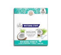 Tiras Blanqueadoras Dentales de Aceite de Coco, Tiras Profesionales para Blanquear los Dientes, Tecnología de Aplicación en Seco | Sin Residuos, Adherencia Duradera | Ajuste Cómodo, Fácil de Llevar